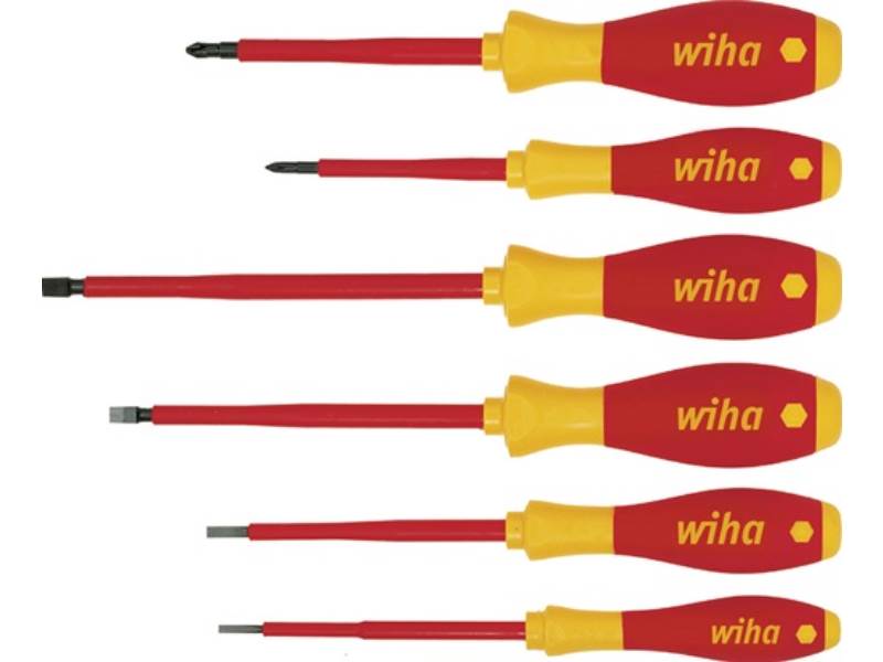 WIHA 00833 Schraubendreher-Satz 320N K6 6-teilig Schlitz / PH VDE