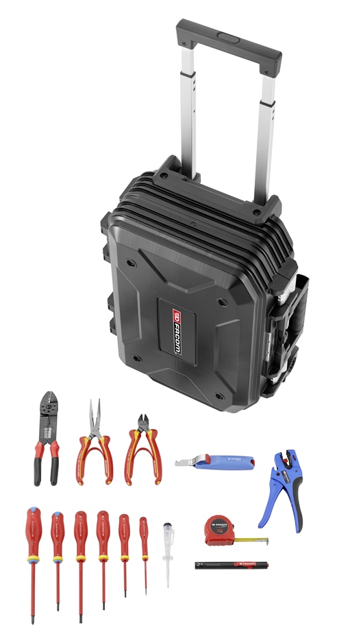 Facom BV.R30CM2PB Elektriker-Set in Rollkoffer 14-tlg.