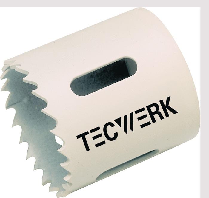 TECWERK 2000814551 Lochsäge D.79mm Schnitt-T.38mm 4/6 Kombizahn HSS-Bi-Metall o.