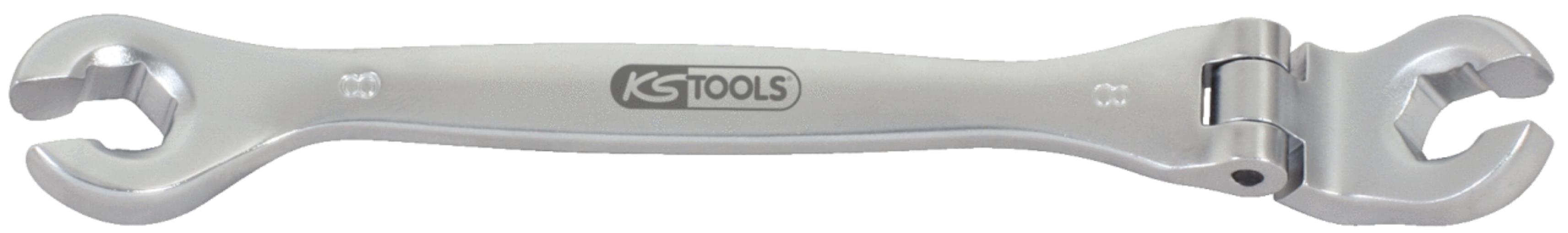 KS Tools 518.0393 Offener Doppel-Ringschlüssel mit Gelenk, 27mm