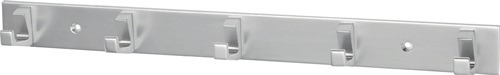 HERMETA 0655-01E Handtuchhakenleiste  5 Haken Höhe 35 mm Länge 360 mm Aluminium