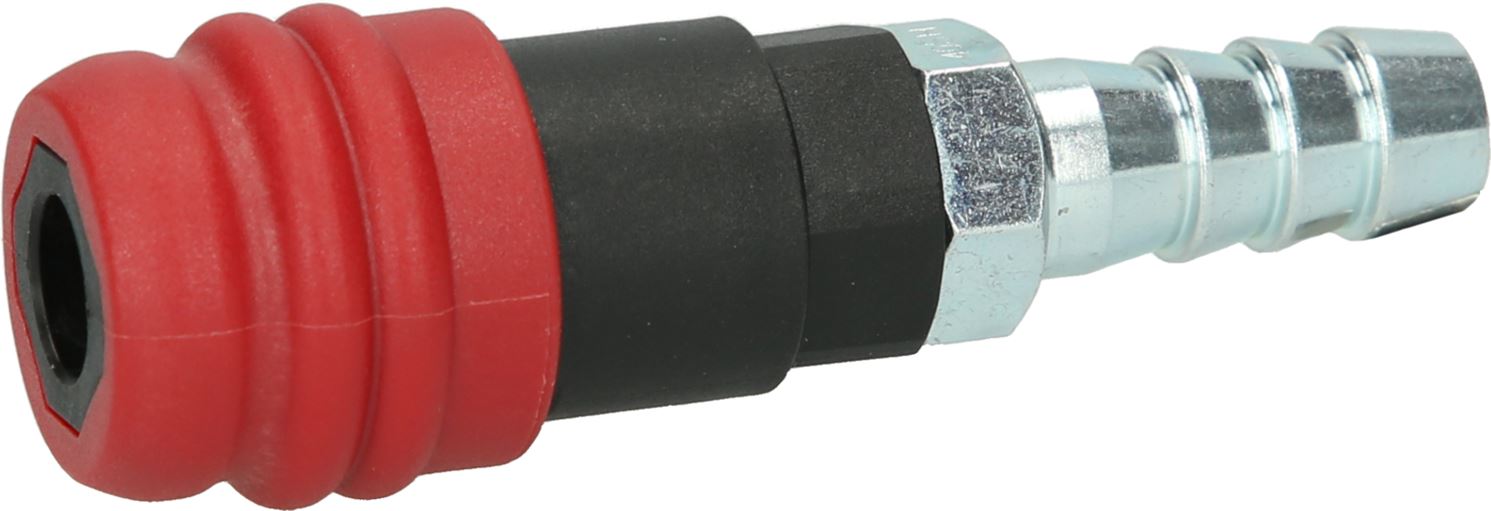 KS TOOLS 999.9098 2 Stufen-Druckluft-Sicherheitskupplung mit Schlauchtülle, 14,5