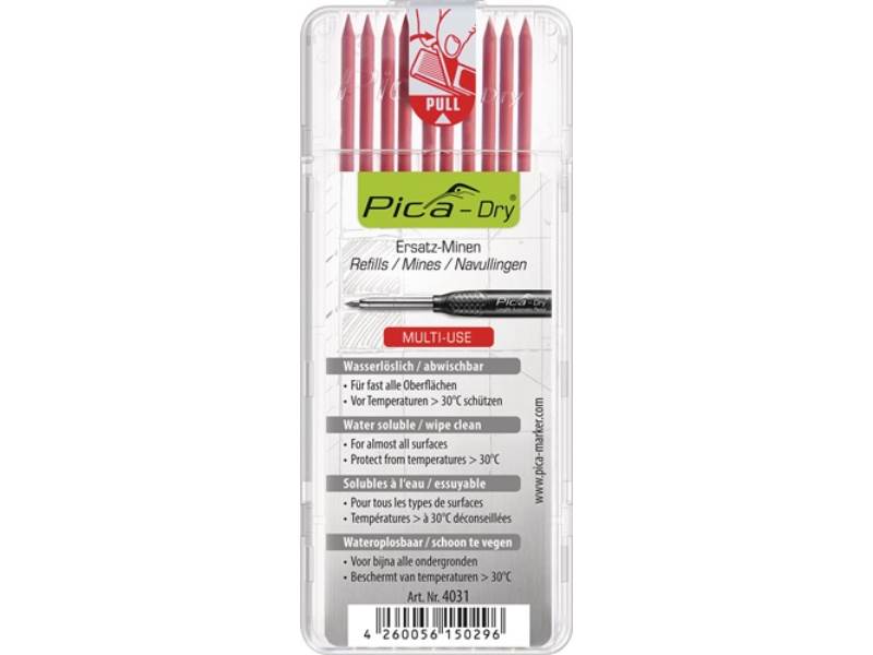 PICA 4031 Minen-Set Pica-Dry 10x rot feucht abwischbar
