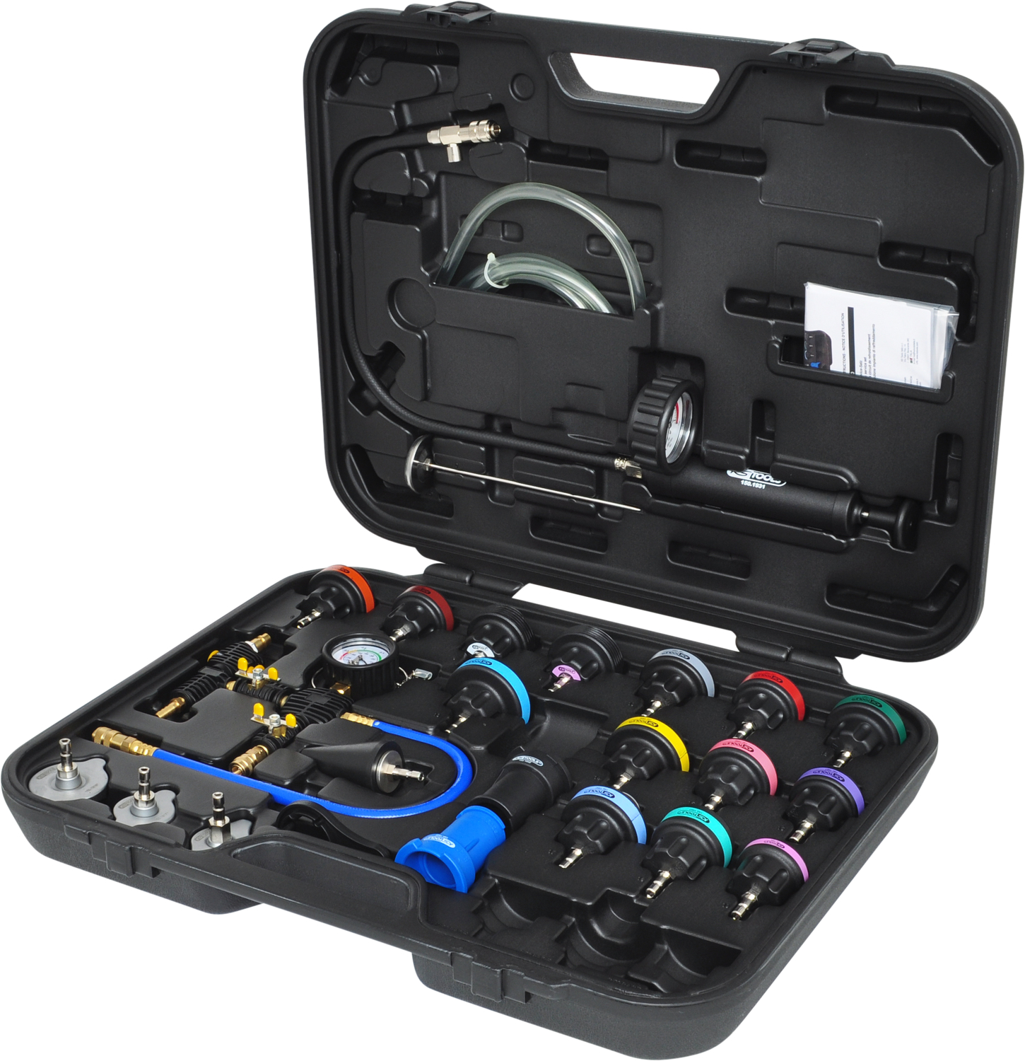 KS Tools 150.1930 MASTER Kühlsystem-Diagnose-Service-Satz, 25-tlg.