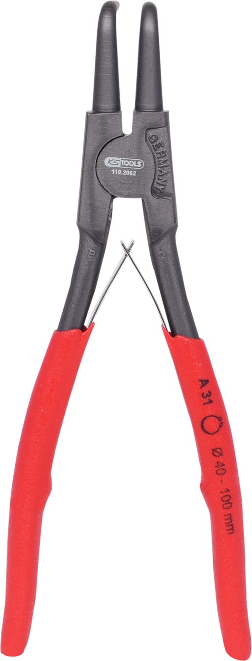 KS Tools 119.2062 Aussen-Sicherungszangen, abgewinkelt, 40-100 mm
