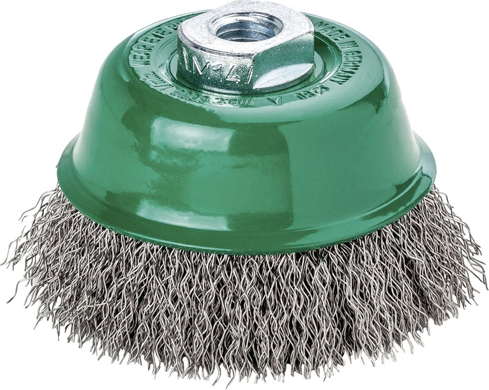 LESSMANN 421367 Topfbürste  Ø 65 mm M14 Drahtstärke 0,35 mm Edelstahl 12000 min-