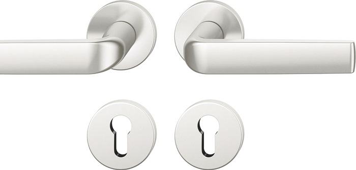 FSB 0 12 1267 01310 0105 Rosettengarnitur 12 1267 Aluminium 0105 rund PZ DIN lin