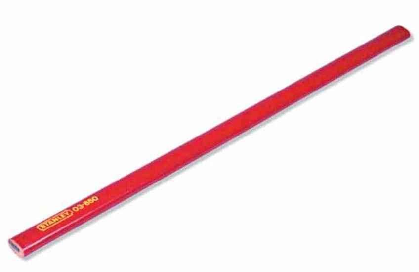 Stanley 1-03-850 Markierungsstift  Zimmermannsbleistift rot weiche Mine Länge 17