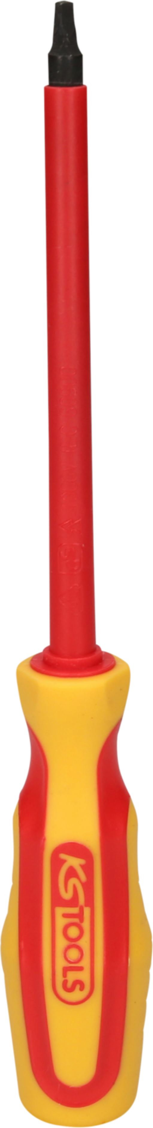 KS Tools 117.0595 ERGOTORQUE VDE Innenvierkant-Schraubendreher #3, 265mm