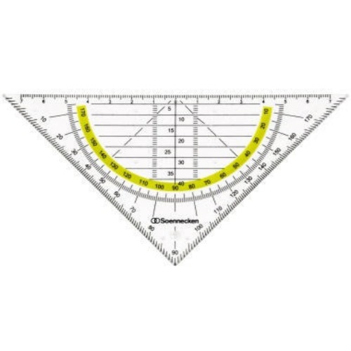 Soennecken Geometriedreieck 1823 Kunststoff rauchgrau