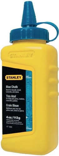 STANLEY 1-47-403 Schlagschnurkreide  115 g blau wasserfest, schwer löslich Kunst