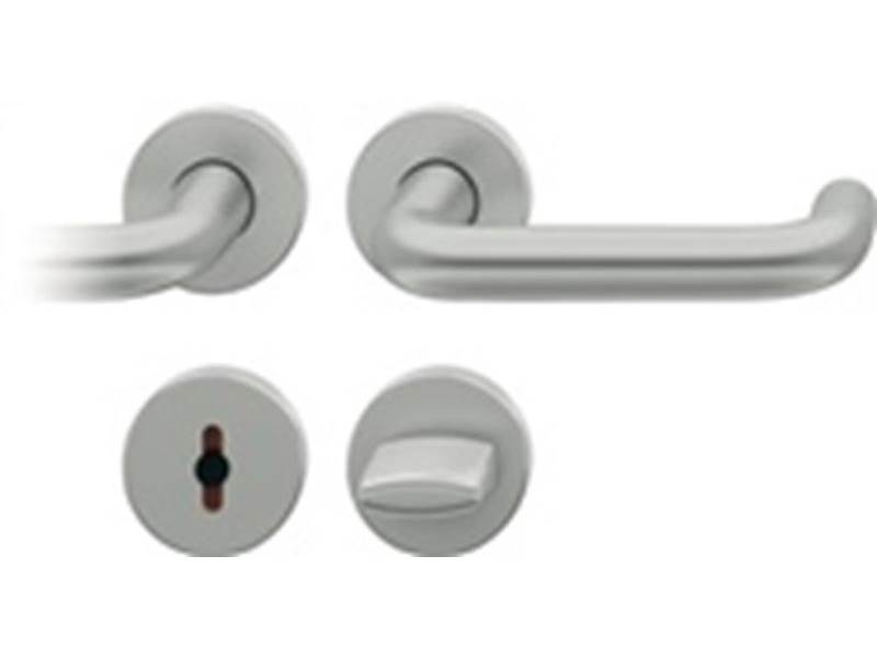 FSB 0 12 1070 01954 0105 Rosettengarnitur 12 1070 Aluminium 0105 U-Form WC-R8 DI