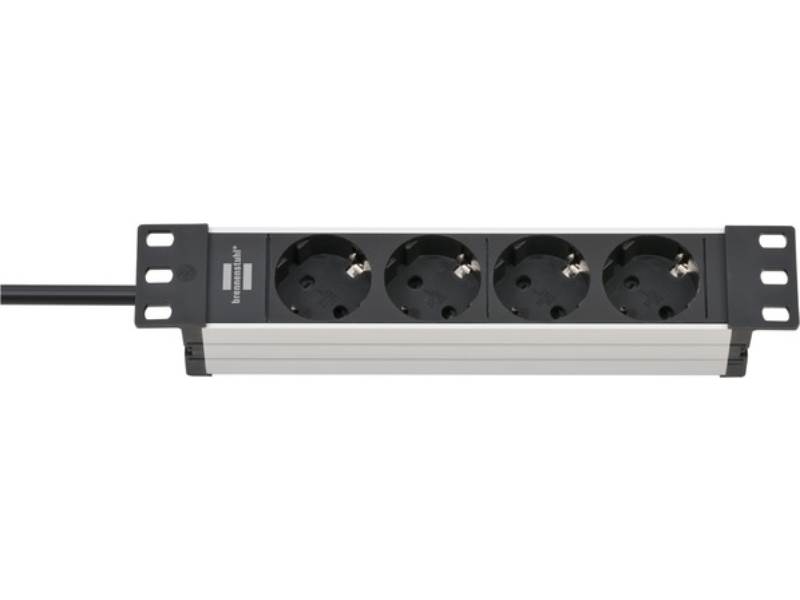 BRENNENSTUHL 1390007004 Steckdosenleiste ALU 4-fach 10'' 2m H05VV-F3G1,5 Schuko