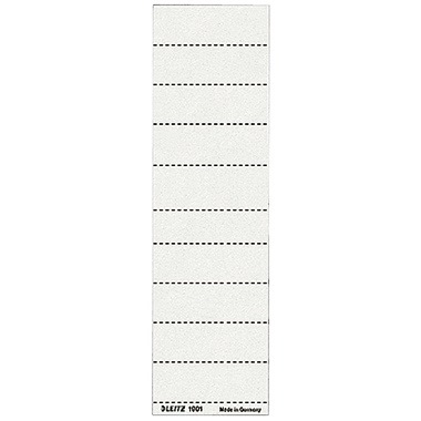 Leitz Beschriftungsschild 19010001 blanko 4zeilig weiß 100 St./Pack.