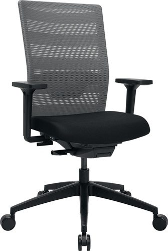 TOPSTAR PA20OMP0CX3 Bürodrehstuhl  mit Synchrontechnik schwarz/grau 420-540 mm m