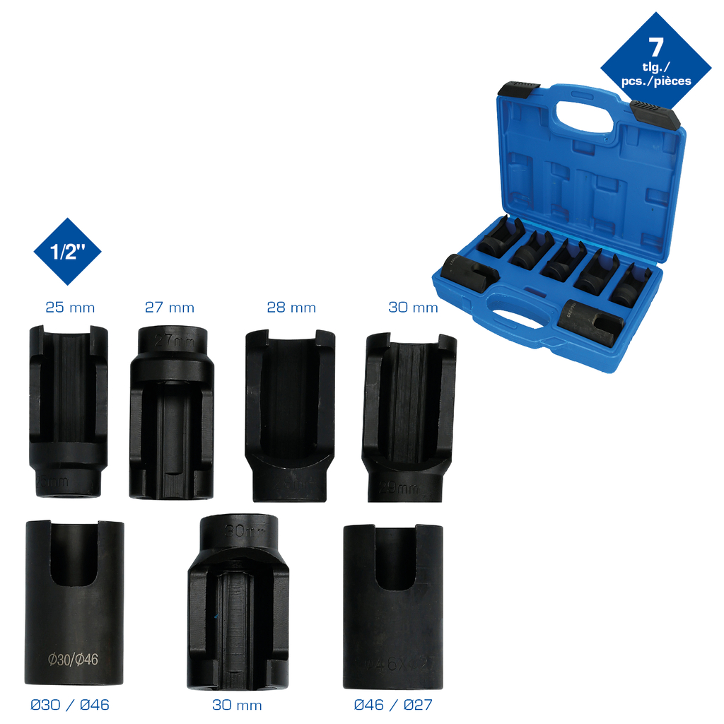 Brilliant Tools  BT551000 Injektor-Stecknuss-Satz, 7-tlg.