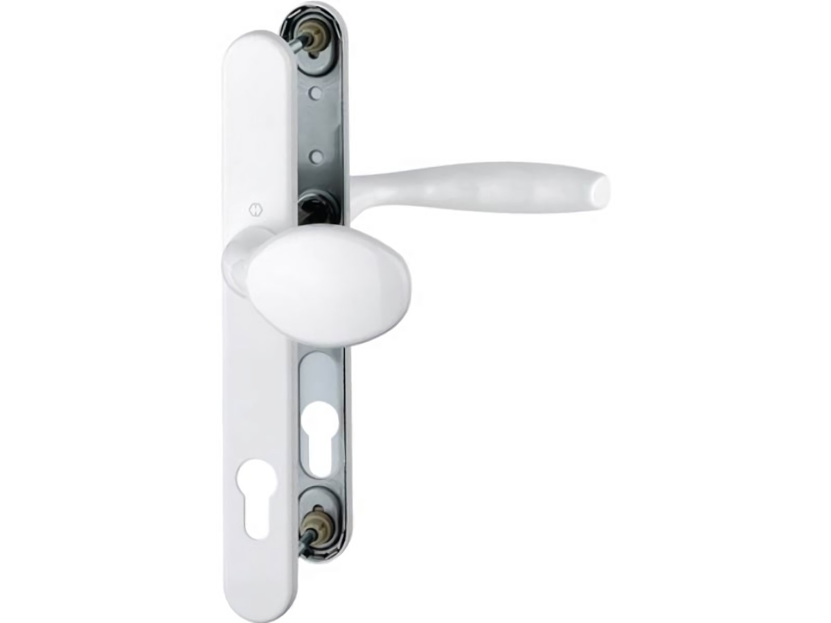 HOPPE 3257493 Profiltürgarnitur New York 76G/3346/1810 Aluminium F9016 PZ für Tü