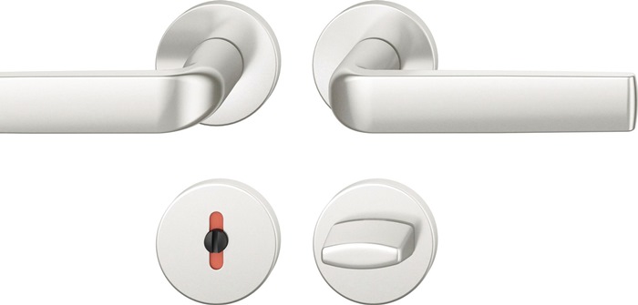 FSB 0 12 1267 01954 0105 Rosettengarnitur 12 1267 Aluminium 0105 rund WC DIN lin