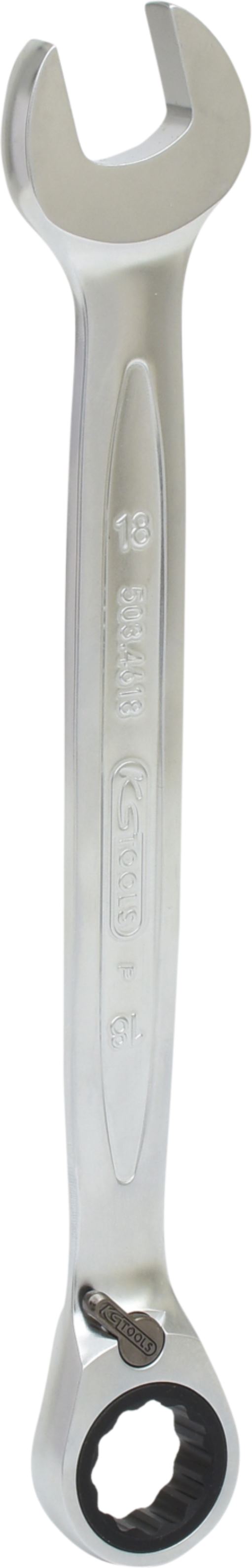 KS Tools 503.4618 GEARplus Ratschenringmaulschlüssel,umschaltbar,18mm