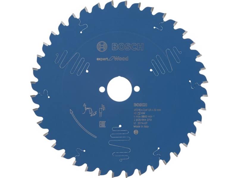 BOSCH 2608644015 Kreissägeblatt Expert Wood Außen-Ø 160 mm Zähnezahl 48 WZ Bohru