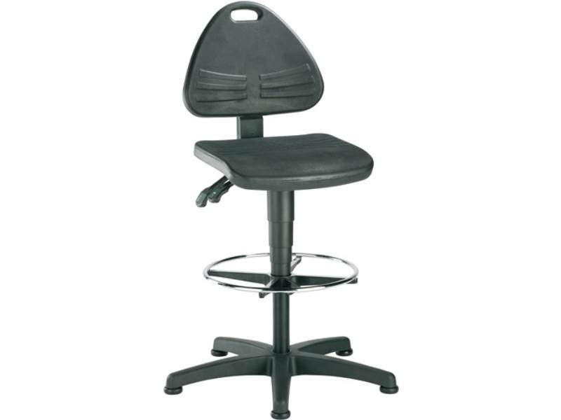 BIMOS 9613-   2000 Arbeitsdrehstuhl ISITEC Bodengleiter + Fußring Integralschaum