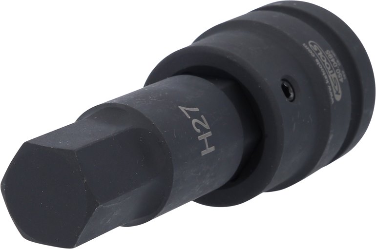 KS Tools 450.0495 1'' Kraft-Bit-Stecknuss Innensechskant, lang, 27 mm