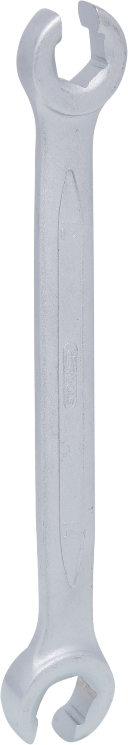 KS Tools 517.0258 CLASSIC Offener Doppel-Ringschlüssel, abgewinkelt, 12x14mm