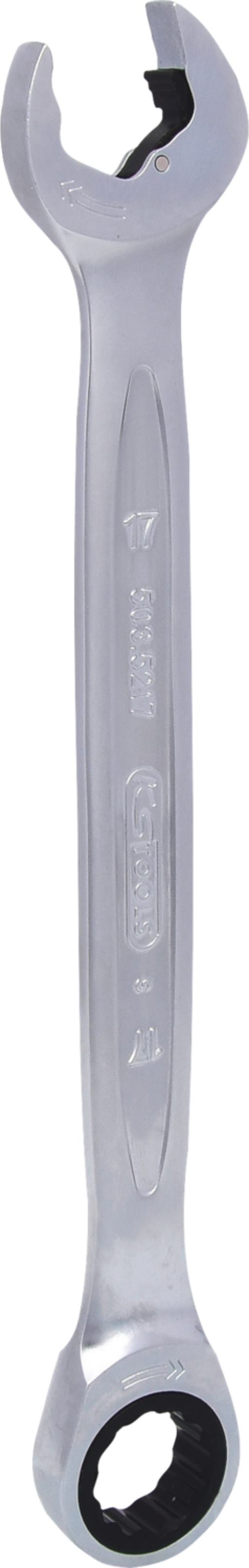KS Tools 503.5217 DUO GEARplus Ringmaulschlüssel,Maul-Ratschenfunktion 17mm