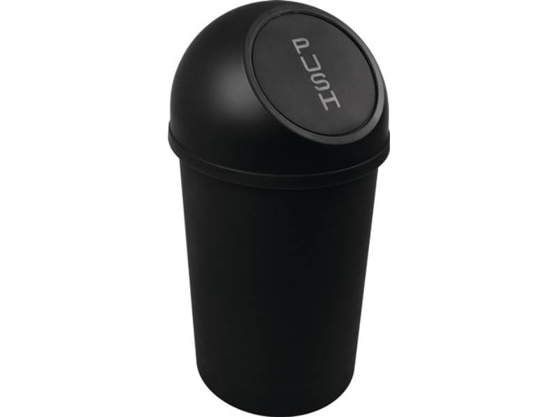 HELIT H2401195 Abfallbehälter  H490xØ253mm 13 l schwarz