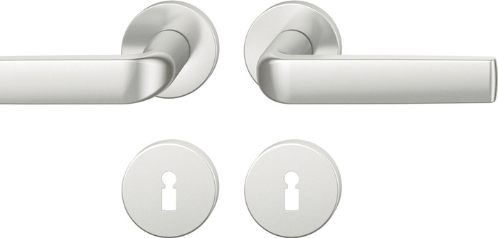 FSB 0 12 1267 01302 0105 Rosettengarnitur 12 1267 Aluminium 0105 rund BB DIN lin