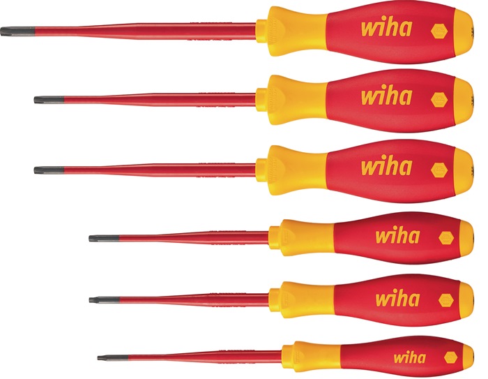 WIHA 41245 Schraubendreher-Satz 3251TRK6 6-teilig TX-BO Mehrkomponentengriff Run