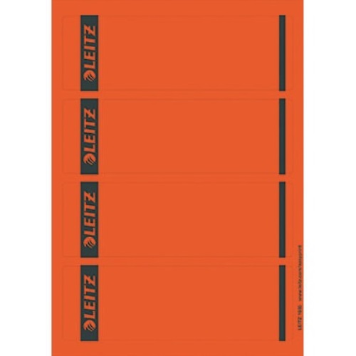 Leitz Ordneretikett 16852025 kurz/breit Papier rot 100 St./Pack.