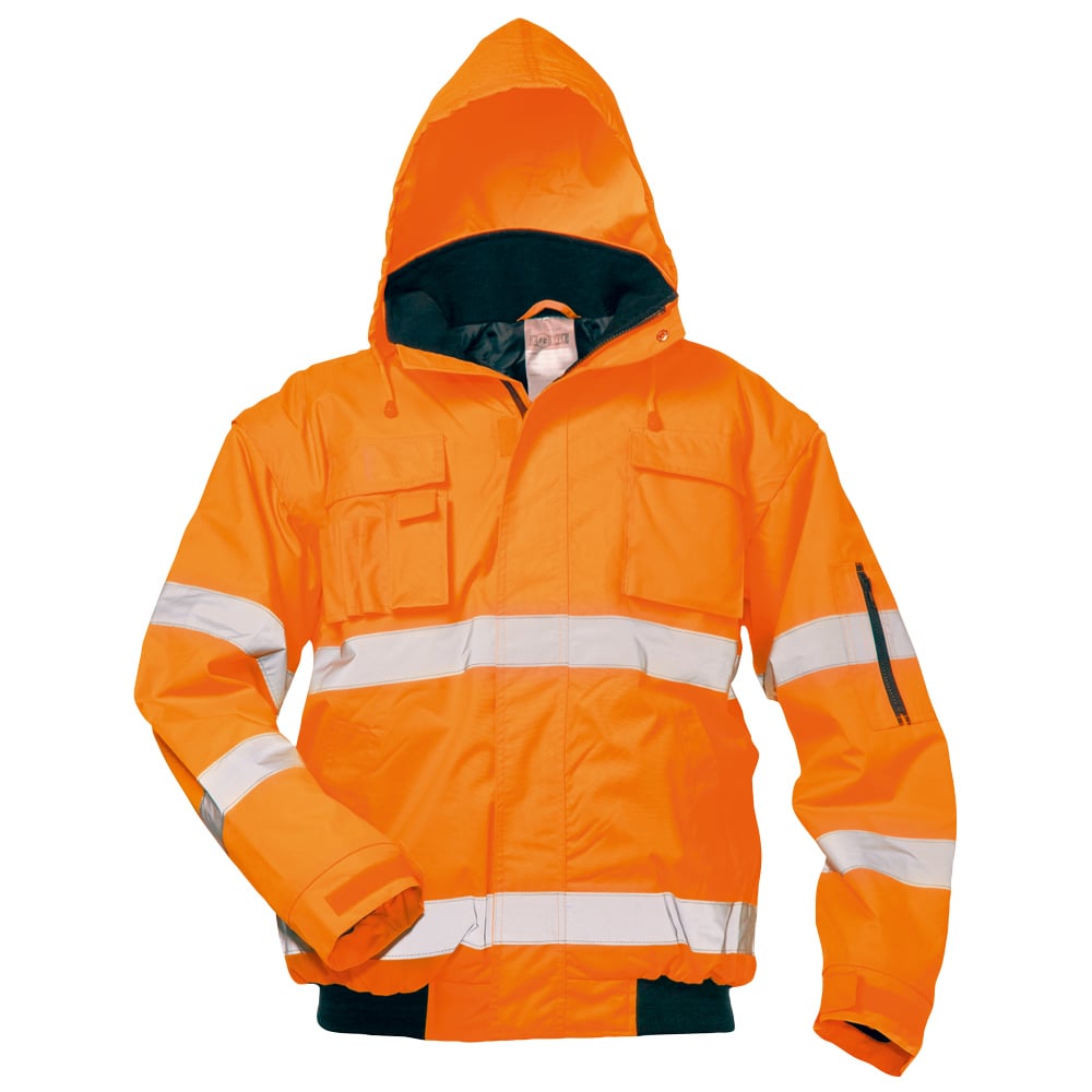 Gr .3XL (66/68) *TOM* WARNSCHUTZPILOTJACKE ORANGE orange *TOM* high vis pilot ja