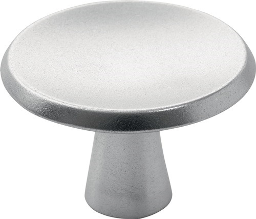 HERMETA 3751-01E Möbelknopf 3751 Aluminiumguss silberfarbig eloxiert