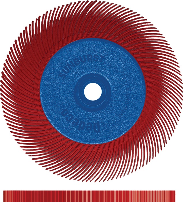 TYROLIT 34570128 Radialbürste SUNBURST Ø152xB12,7x25,4mm 220  Alox / Korund