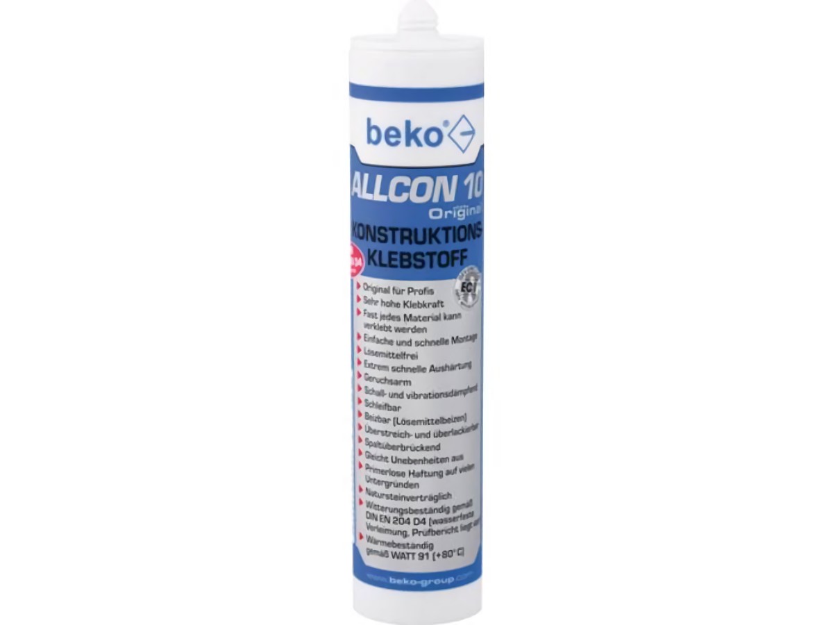 BEKO 260 100 310 Konstruktionskleber Allcon 10 ® beige EN 204: D4 310 ml