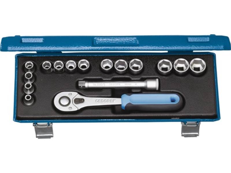 GEDORE 2682885 Steckschlüssel-Satz 30 JMU-10 16-teilig 3/8 '' Schlüsselweiten 6-