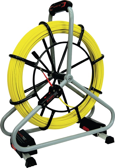 RUNPOTEC 10063 Glasfaserstab Profi-Set Bandlänge 60 m Biegeradius 168 mm Kabel-Ø