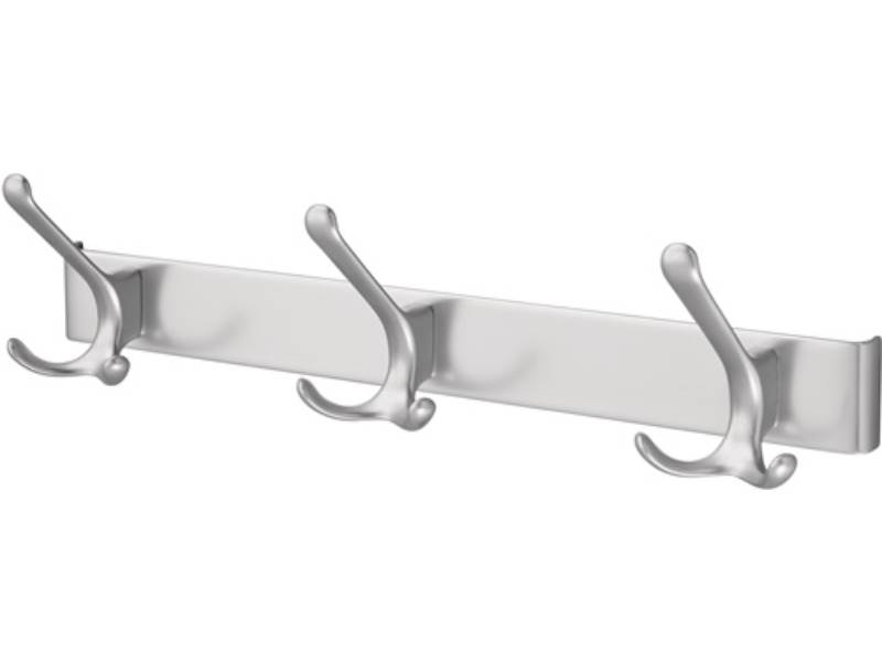 HERMETA 0823-01E Huthakenleiste 0822-0823 3 Haken Ausladung 96 mm Leichtmetall s