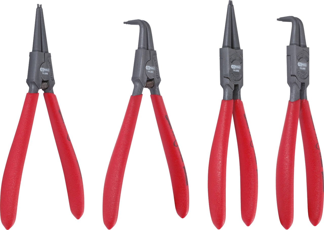 KS Tools 119.2055 Sicherungszangen-Satz, 19-60 mm, 4-tlg.