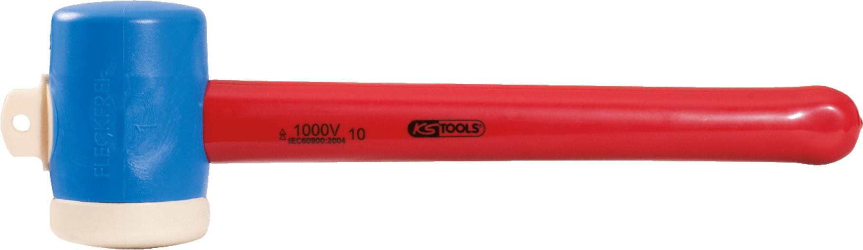 KS Tools 117.1131 Kunststoffhammer mit Schutzisolierung, Kopf Ø 55mm