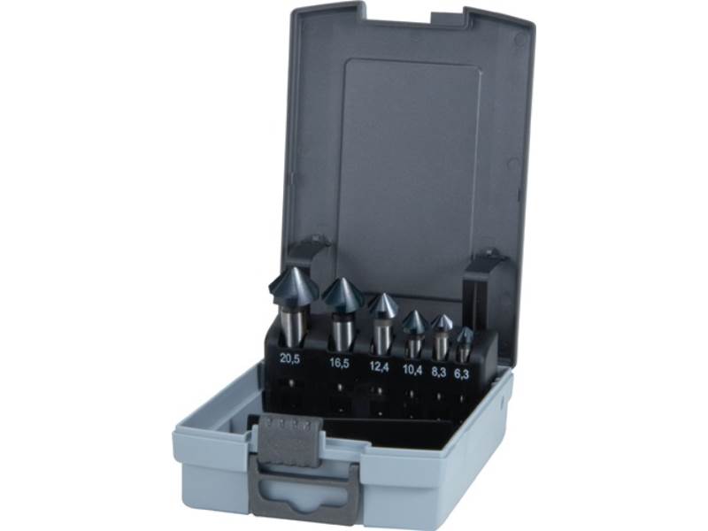 RUKO 102152FRO/RUKO Kegelsenker-Satz DIN 335 C 90 ° 6,3-20,5 mm HSS TiAlN 6-teil