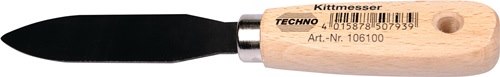 Kittmesser  Länge 200 mm 2-schneidig Holzheft