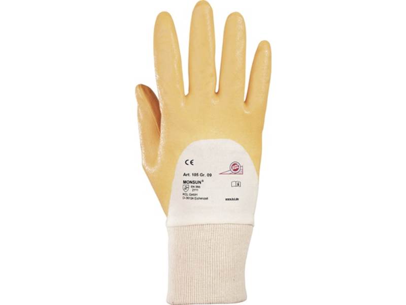 HONEYWELL 010510141E Handschuhe Monsun 105 Größe 10 curry BW-Trikot m.Nitril EN