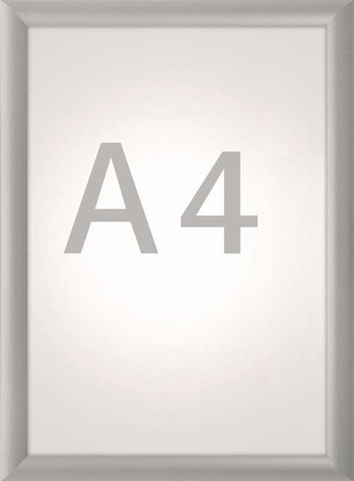 MAUL 6604408 Klapprahmen  Plakatmaß DIN A4  aluminium eloxiert