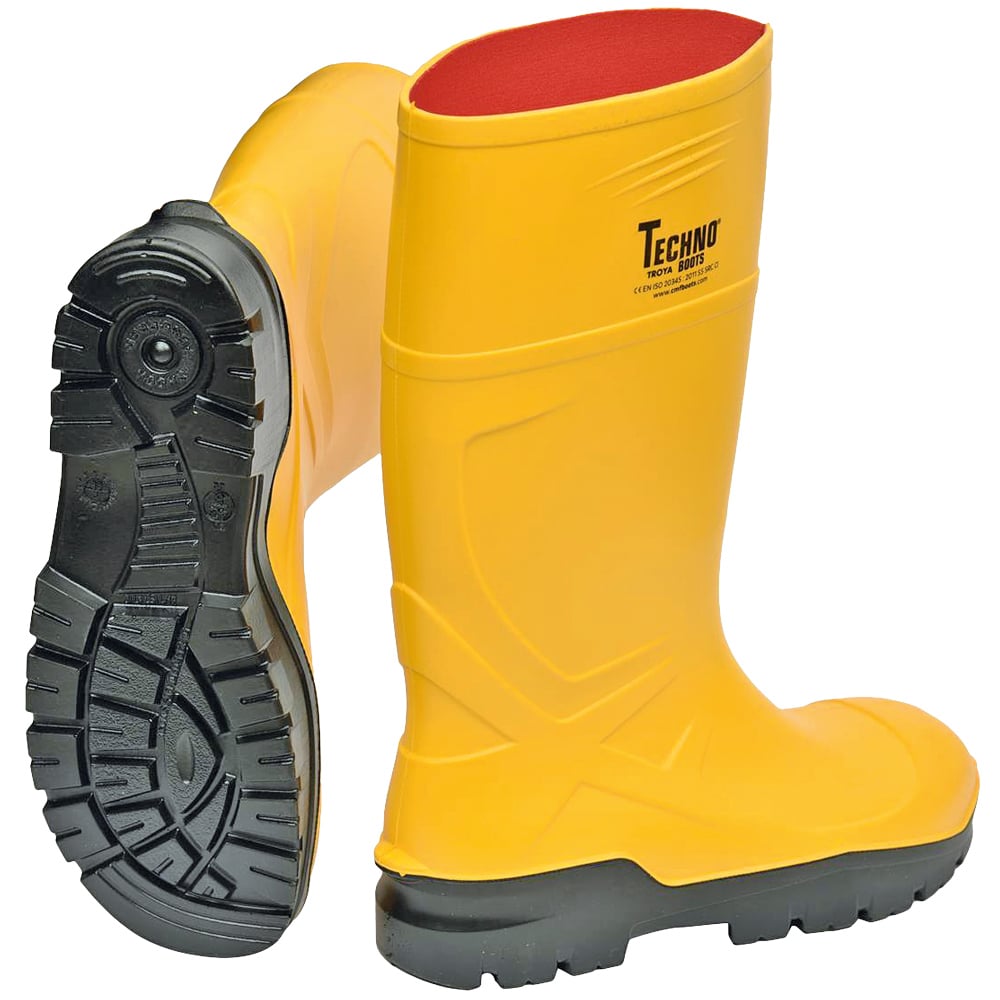 Gr .49 *RÖNNE* PU-STIEFEL gelb *RÖNNE* PU BOOT