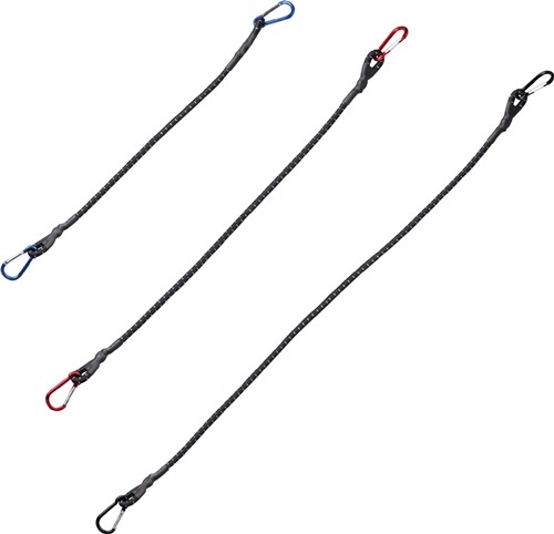 UNITEC 75252 Gepäckspanner-Set  3-teilig Länge 60, 80, 100 cm mit Karabinerhaken