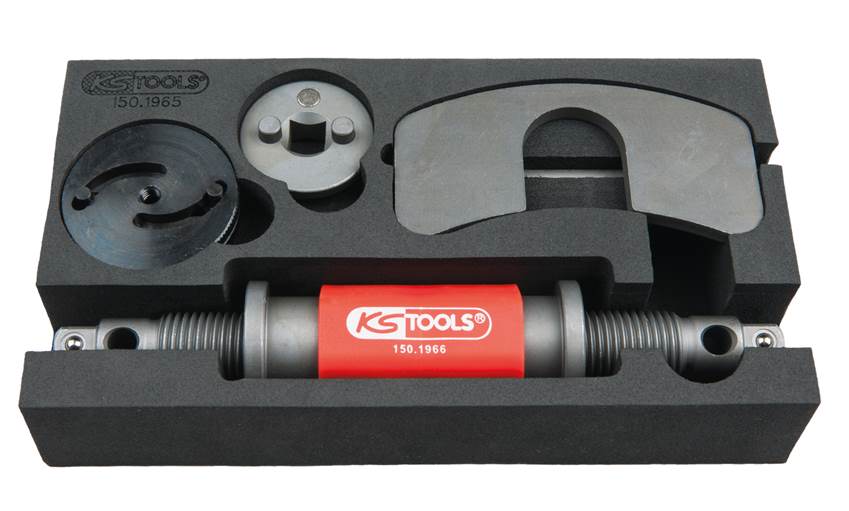 KS Tools 150.1965 Universal Druck- und Dreh-Vorrichtungs-Satz, 3-tlg.