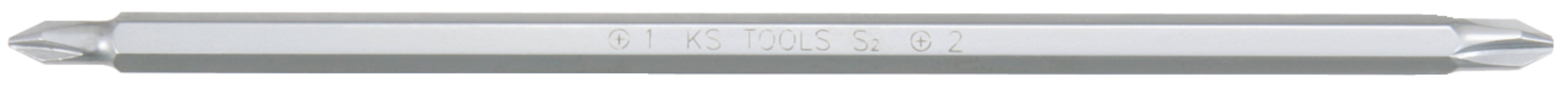 KS Tools 911.2409 Schraubendreher-Doppelklinge PH0 + PH1