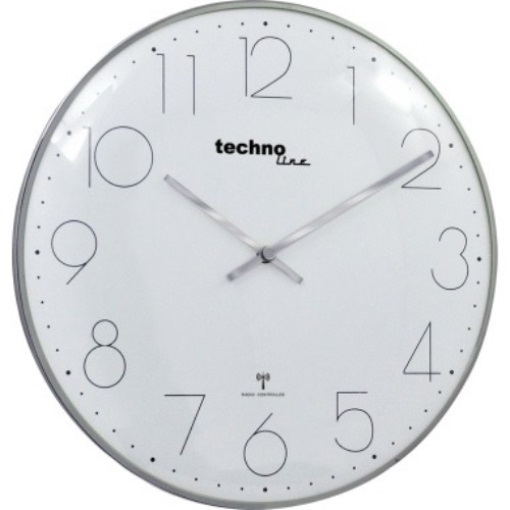 technoline Wanduhr WT 8240 chrom analog